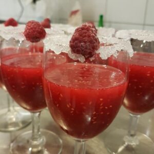 Margaritas de frambuesas